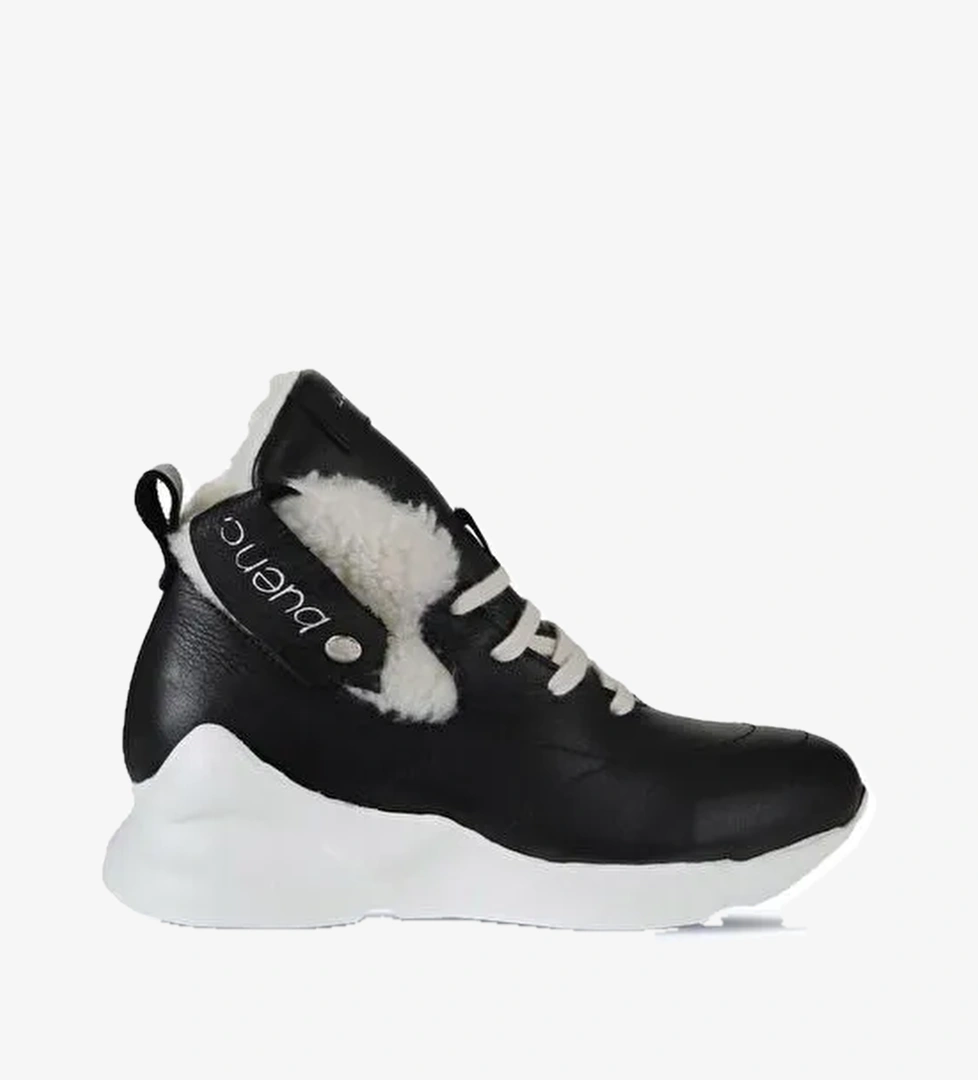 Bueno Shoes Siyah Deri Kadın Spor Bot 01wp7903 - Görsel 1
