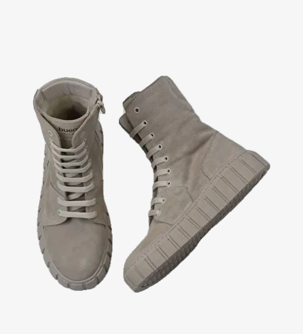 Bueno Shoes Bej Flotter Deri Kadın Düz Bot 01wt3404