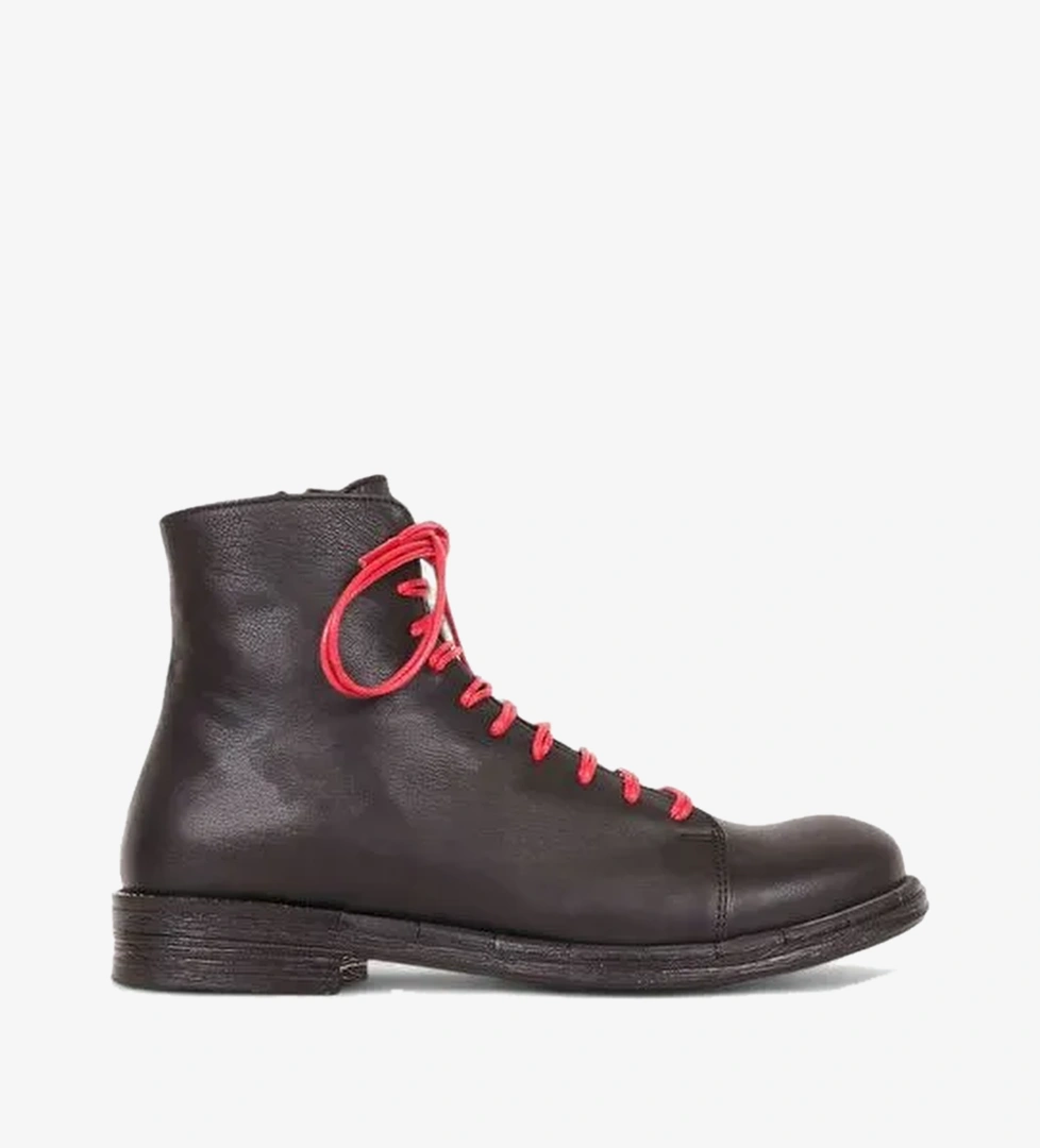 Bueno Shoes Kırmızı Deri Kadın Düz Bot 01wr3701
