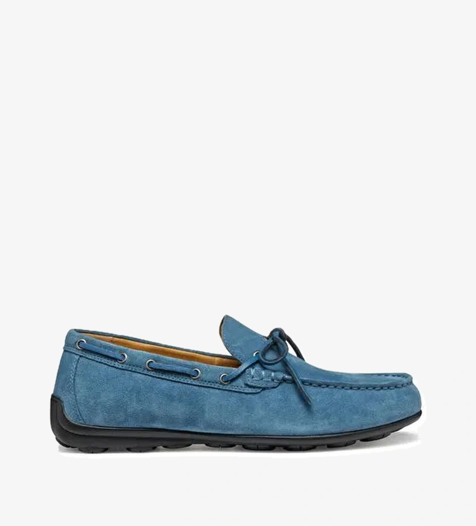 Geox Erkek Mavi U Spherica Ec16 B - Suede Süet Deri Casual Loafer U55HYB00022C4005 - Görsel 1