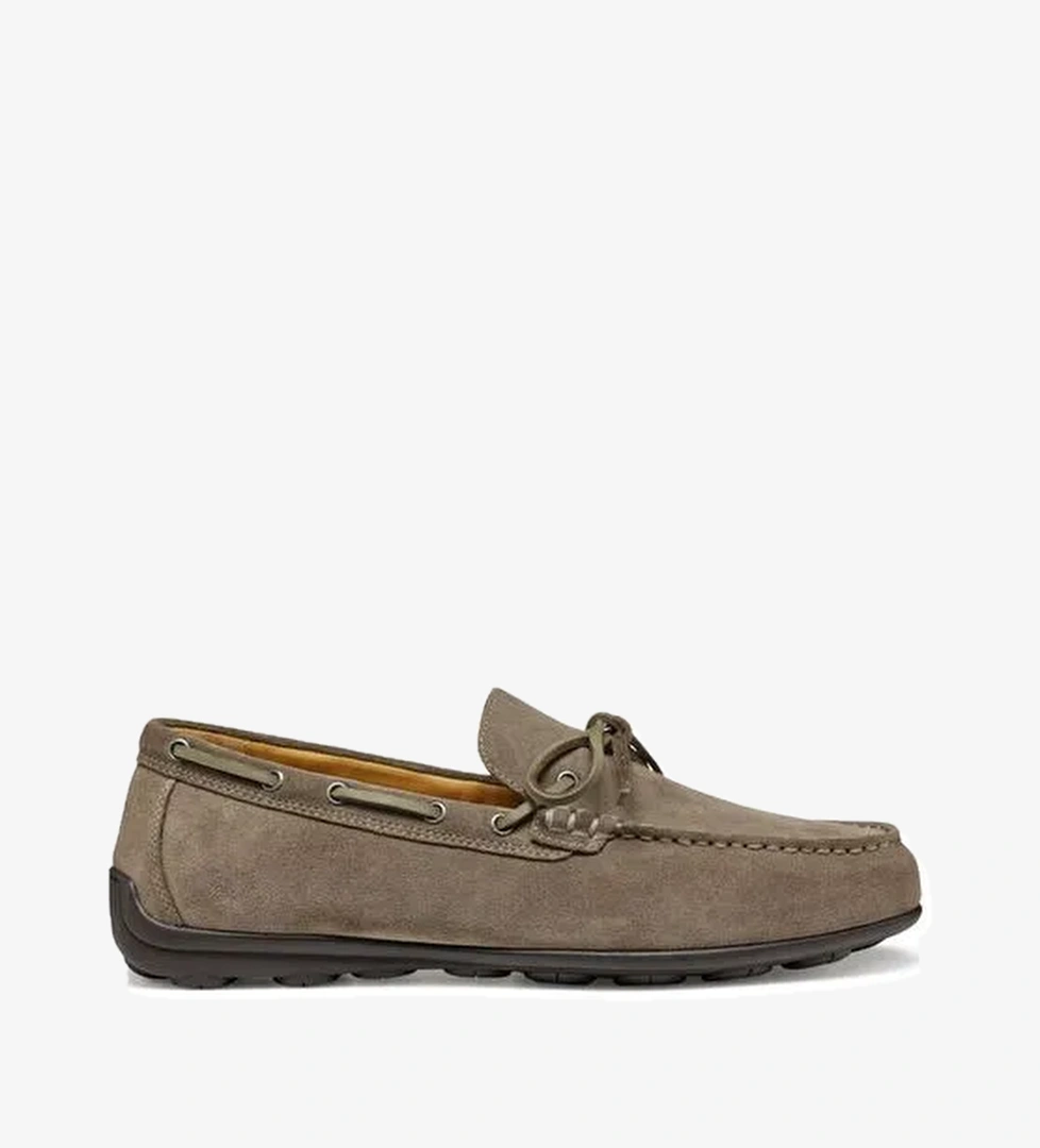 Geox Erkek Gri U Spherica Ec16 B - Suede Süet Deri Casual Loafer U55HYB00022C1018 - Görsel 1