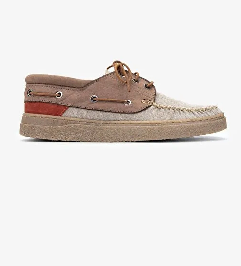 Valmenti Aegis Erkek Lodo / Vison Deri & Tekstil Casual Ayakkabı - Görsel 1