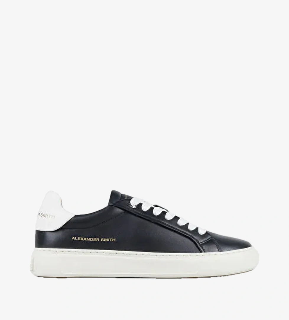Alexander Smith Siyah Erkek Deri Sneaker SOHO