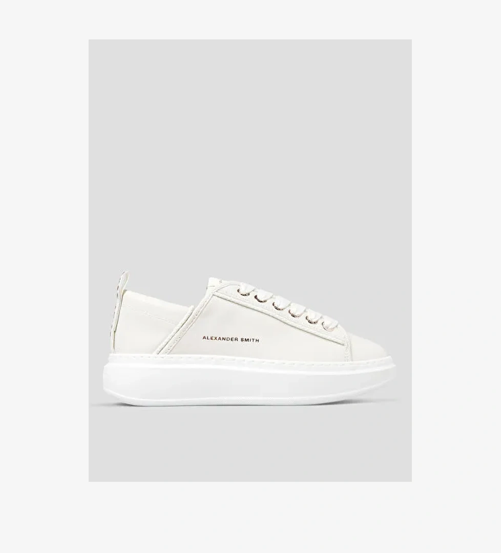 Alexander Smith Beyaz Kadın Deri Sneaker ASBBWYW0076TWT - Görsel 1