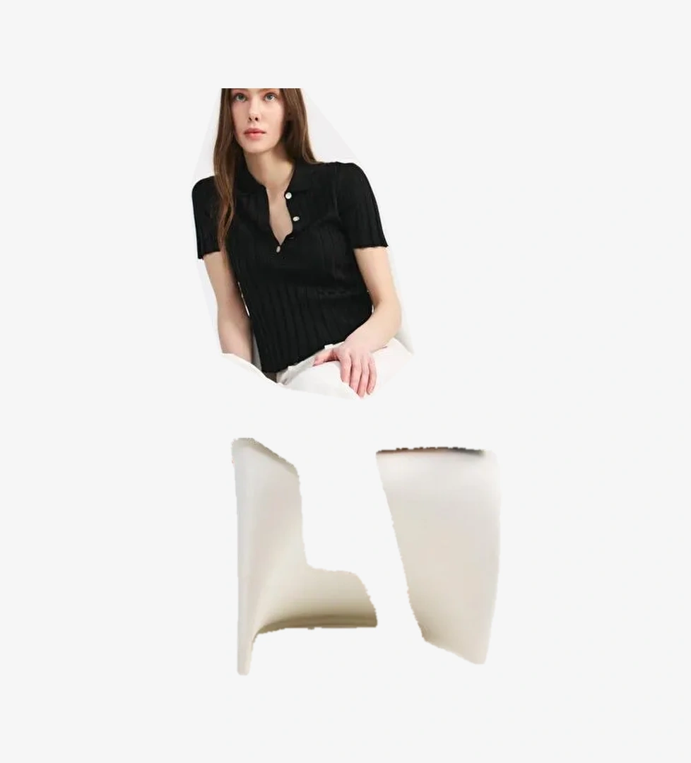 Kadın Siyah Comfort Düz Ayakkabı - Görsel 1