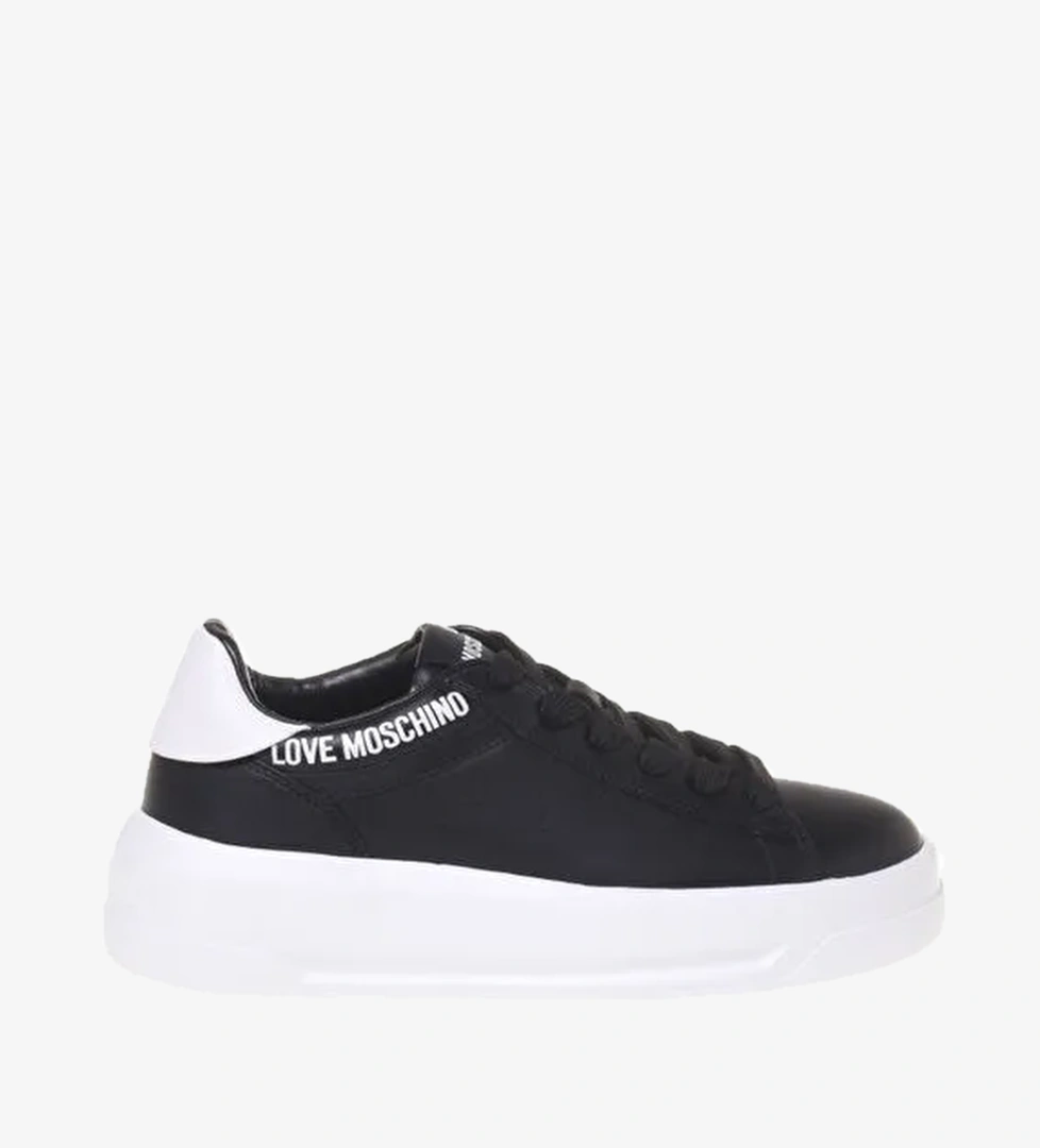 Love Moschino Beyaz Kadın Deri Sneaker JA15525G0M - Görsel 1