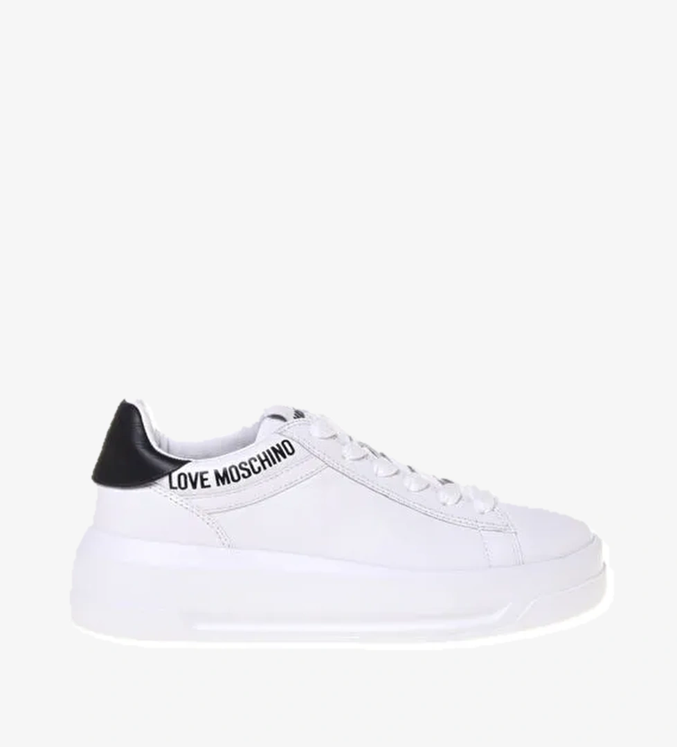 Love Moschino Beyaz Kadın Deri Sneaker JA15525G0M