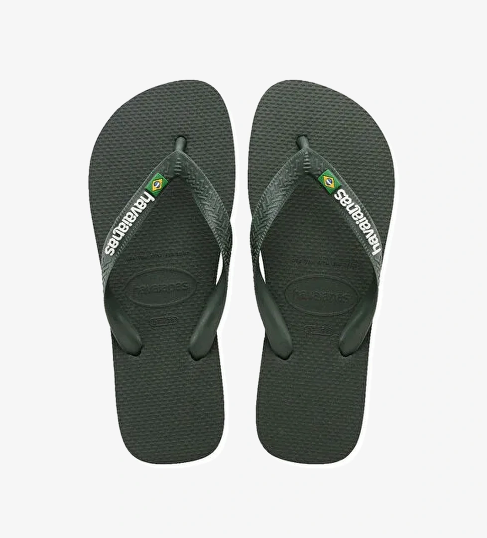 Havaianas Haki Erkek Terlik BRASIL LOGO