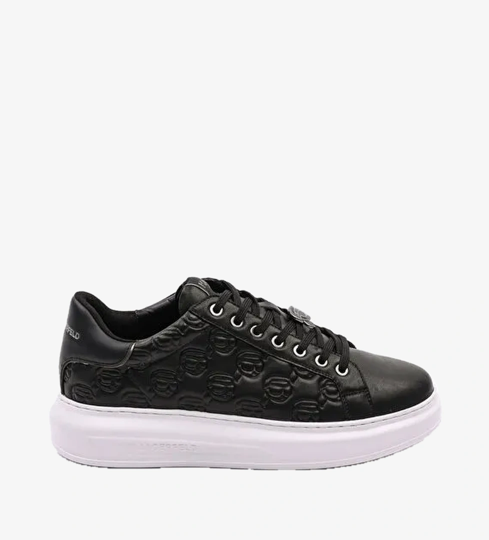 KARL LAGERFELD Siyah Erkek Sneaker KAPRI MENS NFT Emboss Lo Lace - Görsel 1