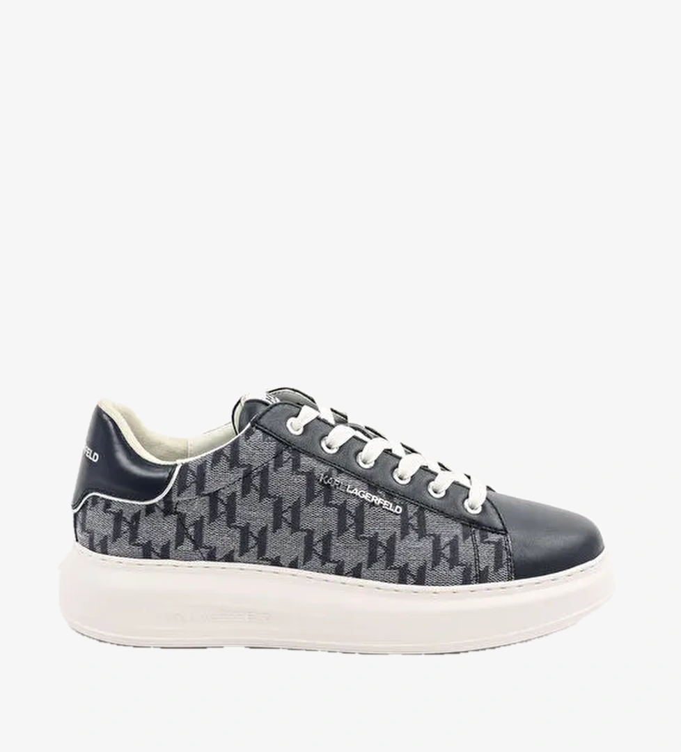KARL LAGERFELD Lacivert Erkek Sneaker KAPRI MENS Jacquard Lo Lace - Görsel 1
