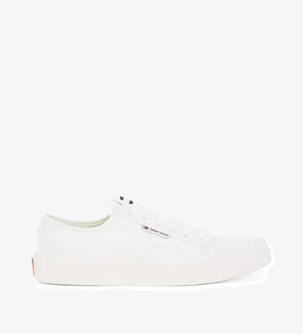 Tommy Hilfiger Tommy Hilfiger Beyaz Lacivert Erkek Sneaker Tjm Lace Up Canvas Color model görseli