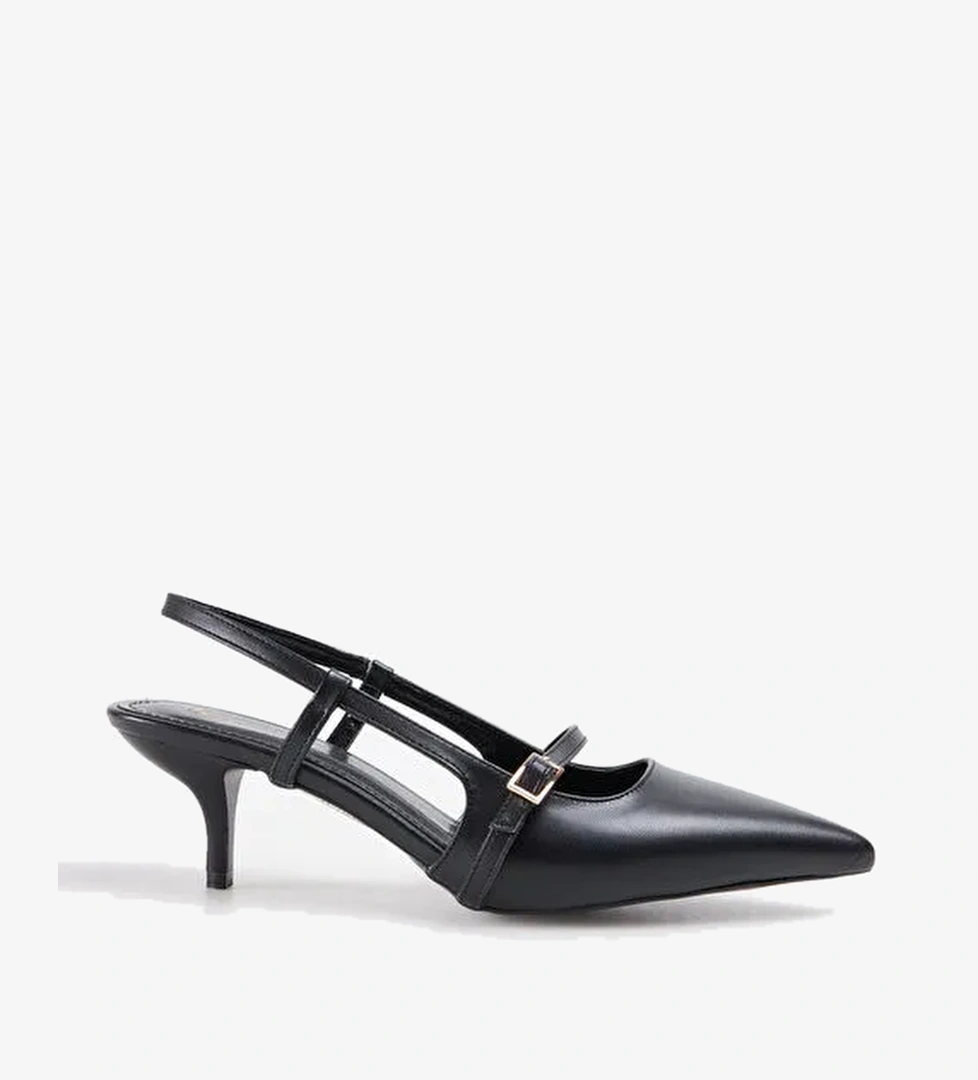 F By Fabrika Siyah Kadın Topuklu Ayakkabı ALCARA