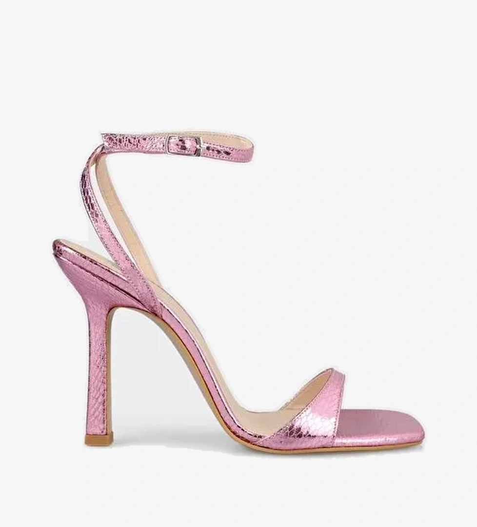 Lila Kadın Topuklu Sandalet - Görsel 1