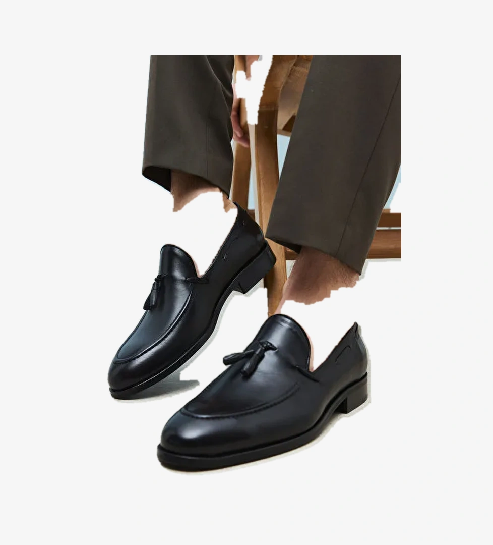 Ziya, Erkek Hakiki Deri Klasik Ayakkabı 1511027Z206 Siyah - Görsel 1