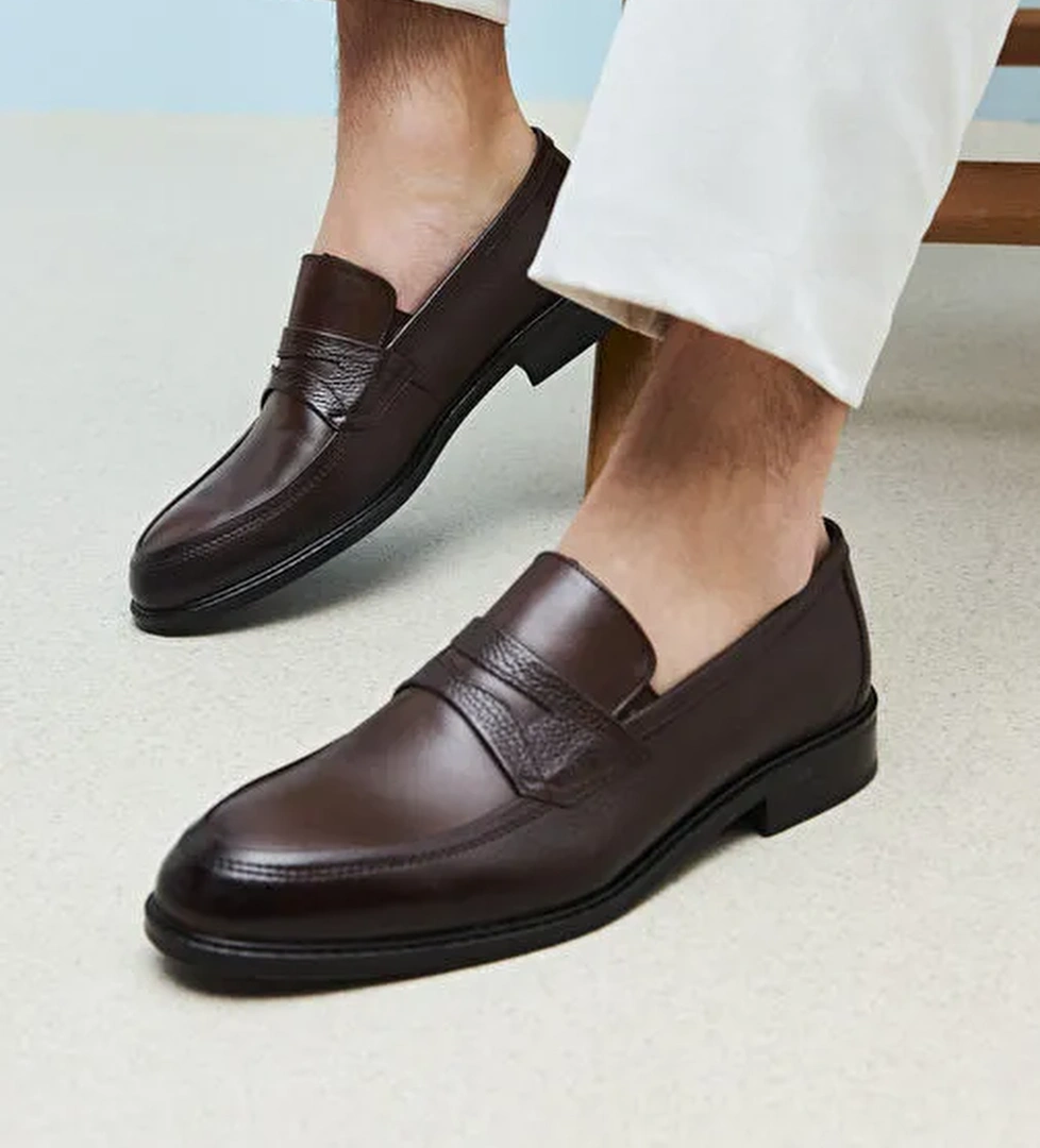 Ziya, Erkek Hakiki Deri Klasik Ayakkabı 1511027Z468 Kahve - Görsel 1