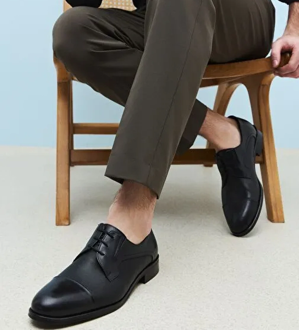 Ziya, Erkek Hakiki Deri Klasik Ayakkabı 1511027Z029 Siyah - Görsel 1