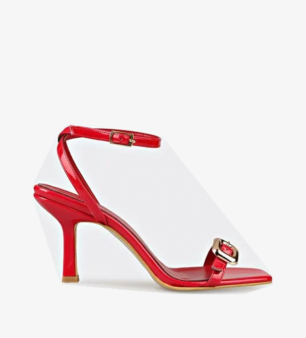 Kırmızı Kadın Günlük Sandalet - Görsel 1