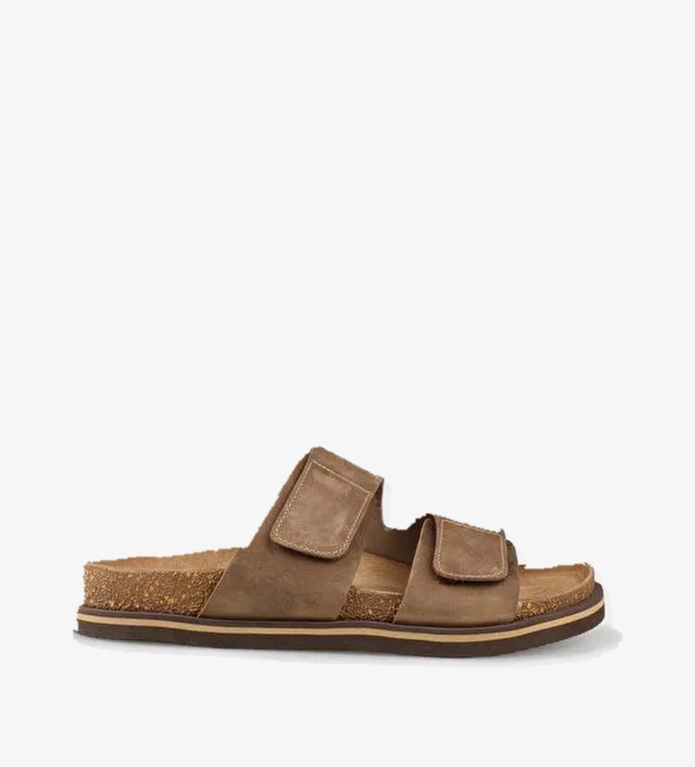 Vizon Deri Erkek Terlik - Görsel 1