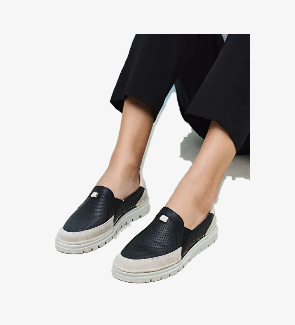 Ziya, Kadın Hakiki Deri Ayakkabı 1511035Z6205 Siyah - Görsel 1