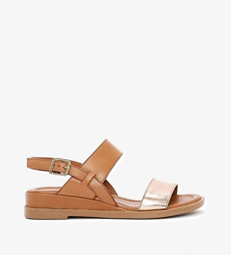 Derimod Derimod Kadın Taba Bilekten Tokalı Deri Sandalet 25SFD362714 Sandalet & Terlik | Boyner Taba - 1. görsel