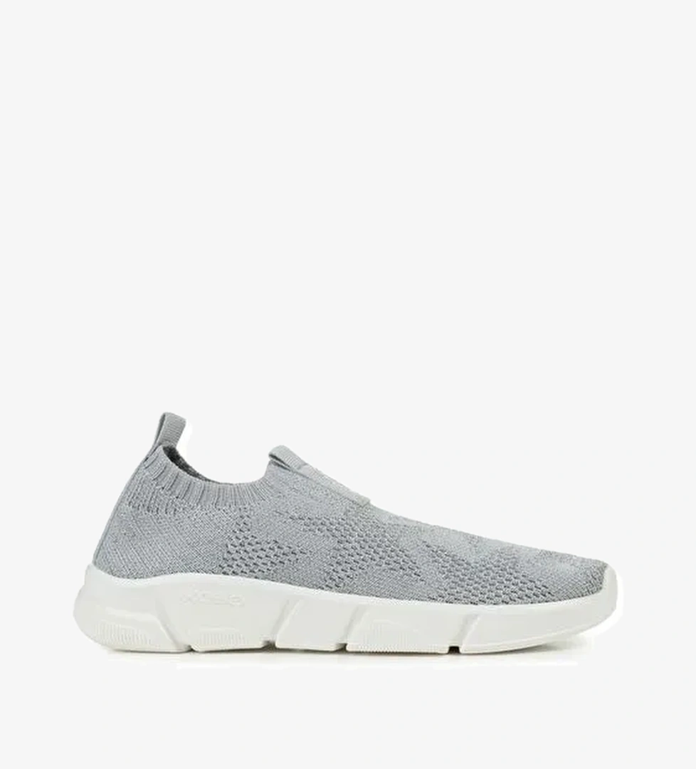 Geox Kız Çocuk Gri J Aril G. E - Shiny Knitt. Text Kumaş Sneaker J25DLE0007QC1007 - Görsel 1