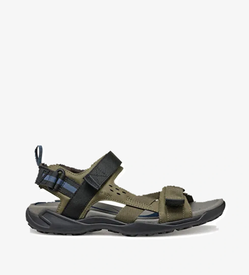 Geox Haki Erkek Sandalet U TERRENO + GRIP B