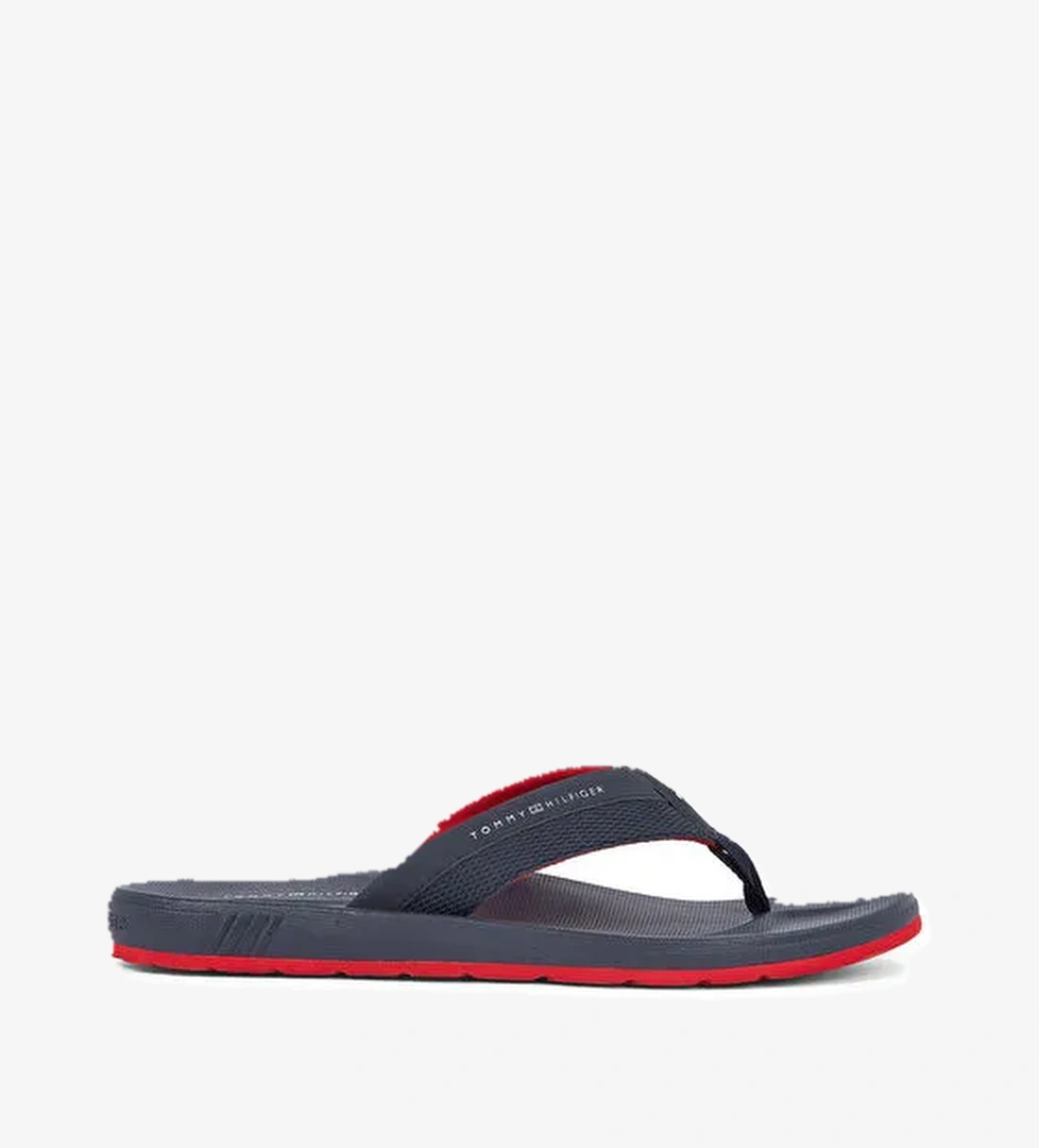 Tommy Hilfiger Lacivert Erkek Plaj Terliği MOLDED HILFIGER BEACH SANDAL