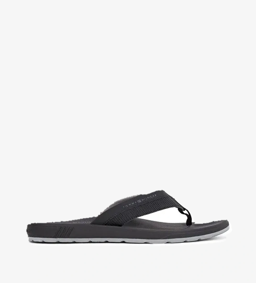 Tommy Hilfiger Siyah Erkek Plaj Terliği MOLDED HILFIGER BEACH SANDAL - Görsel 1