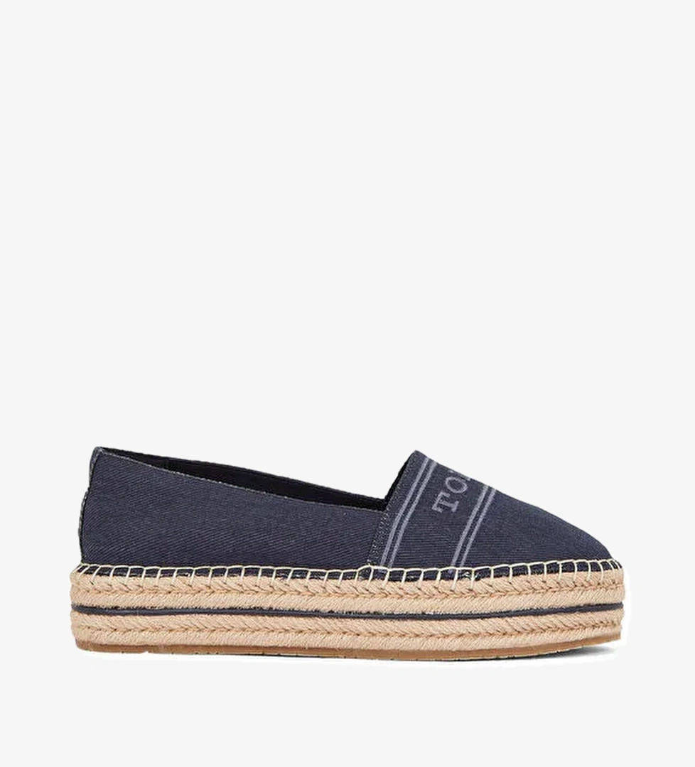 Tommy Hilfiger Lacivert Kadın Espadril FW0FW08543
