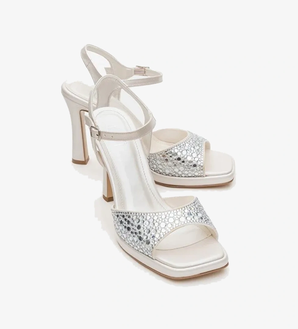 ANCHE Sedef Taşlı Kadın Abiye Ayakkabı - Görsel 1