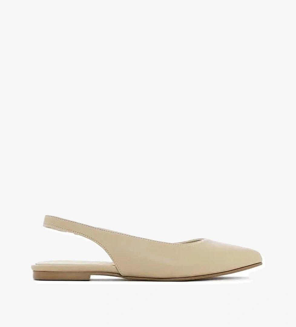 Derimod Derimod Kadın Krem Arkası Açık Babet 25SFE400118 | Boyner Krem - 1. görsel