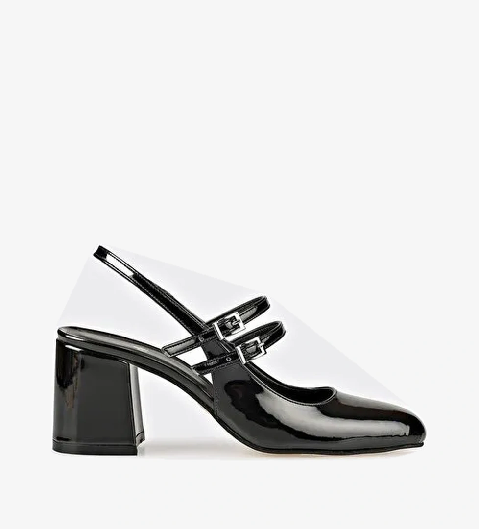 Siyah Kadın Topuklu Ayakkabı - Görsel 1