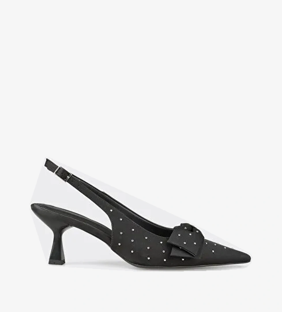 Siyah Kadın Topuklu Ayakkabı - Görsel 1