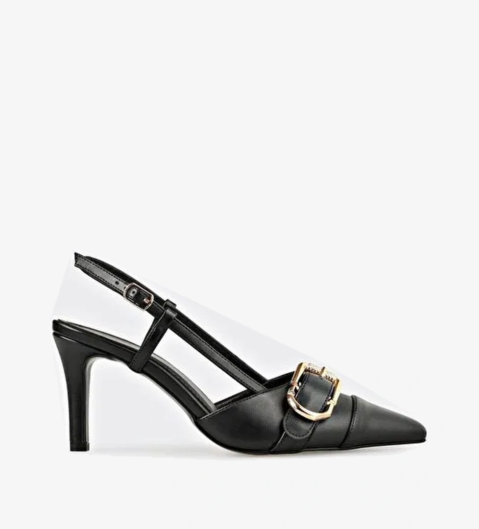 Siyah Kadın Topuklu Ayakkabı - Görsel 1