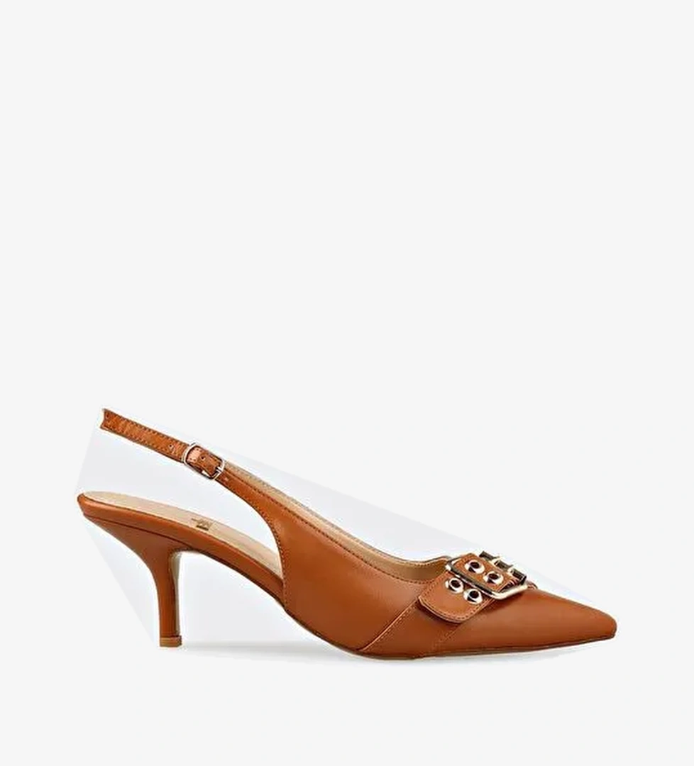 Taba Kadın Topuklu Ayakkabı - Görsel 1