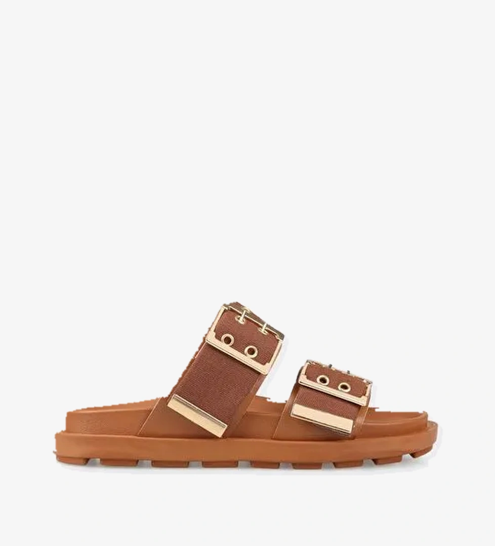 Taba Kadın Düz Terlik - Görsel 1