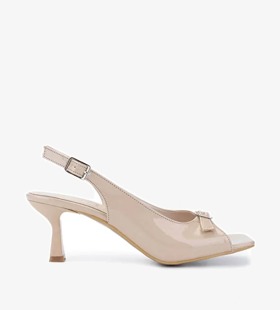 Tamer Tanca Kadın Hakiki Deri Topuklu Ayakkabı - Görsel 1