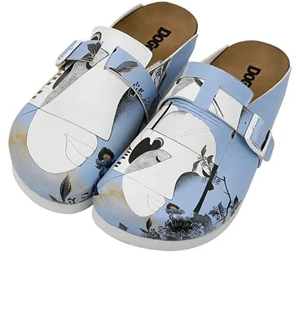 Kadın Vegan Deri Çok Renkli Terlik - Deep Thought with The Deep Tasarım - Görsel 1