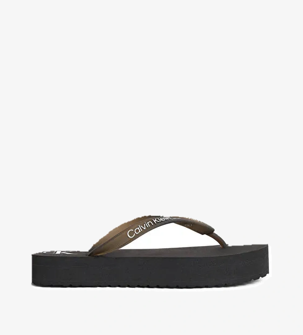 Calvin Klein Siyah Kadın Plaj Terliği YW0YW01830 - Görsel 1