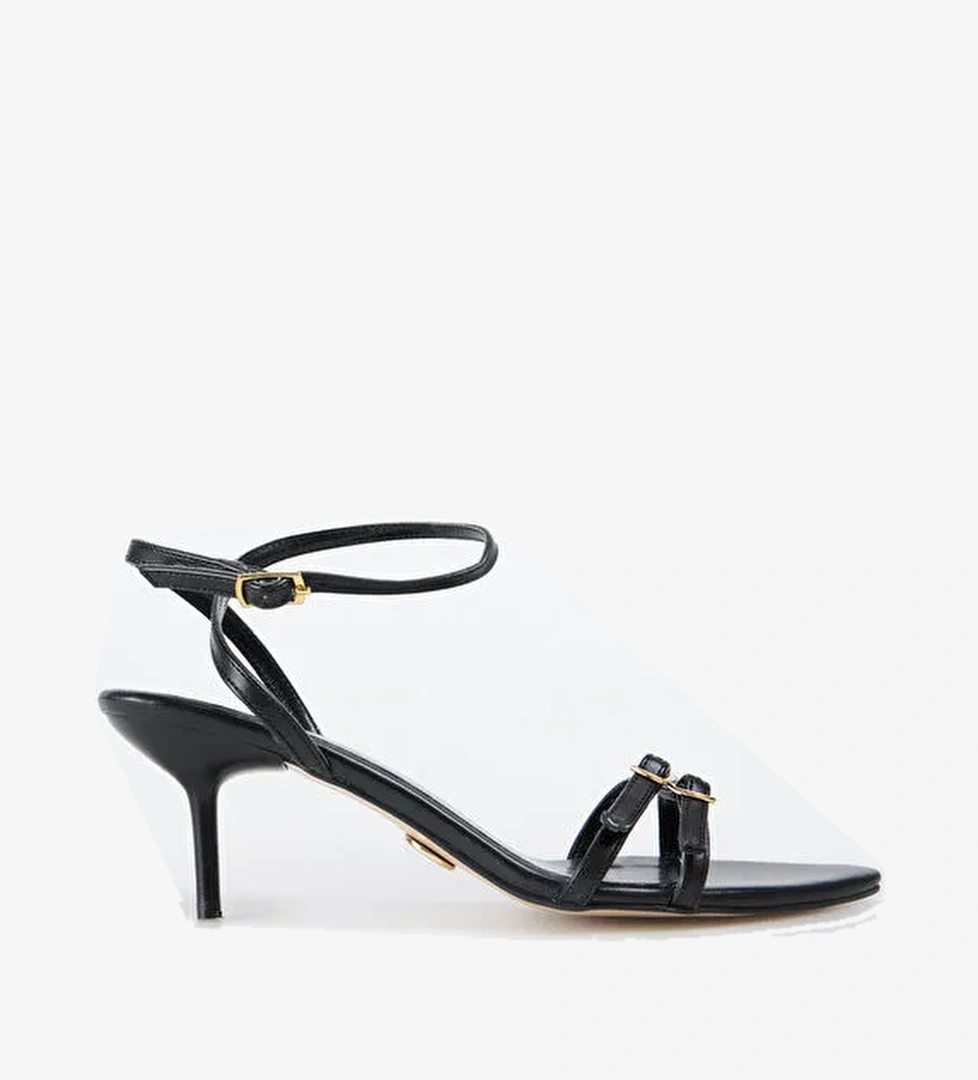 Fabrika Siyah Kadın Topuklu Ayakkabı ARLINE - Görsel 1