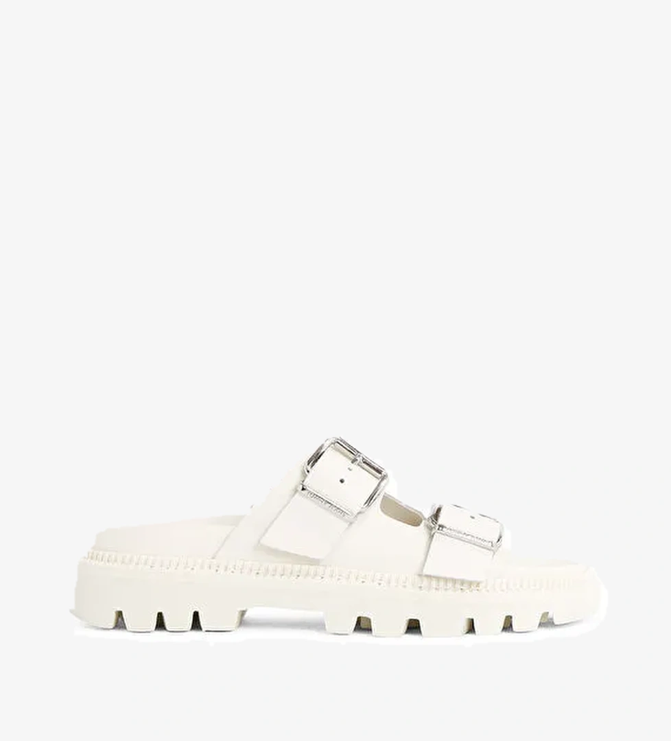 Tommy Hilfiger Beyaz Kadın Deri Terlik EN0EN02753