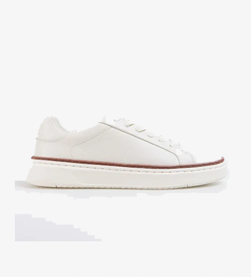 Geox Beyaz Erkek Deri Sneaker U ZACKERTY A - Görsel 1