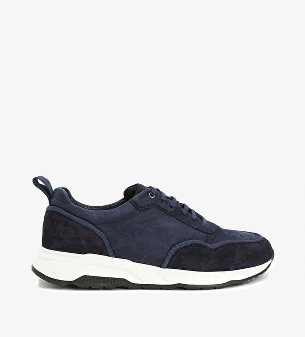 George Hogg Lacivert Erkek Süet Sneaker 18-121-S-5SS
