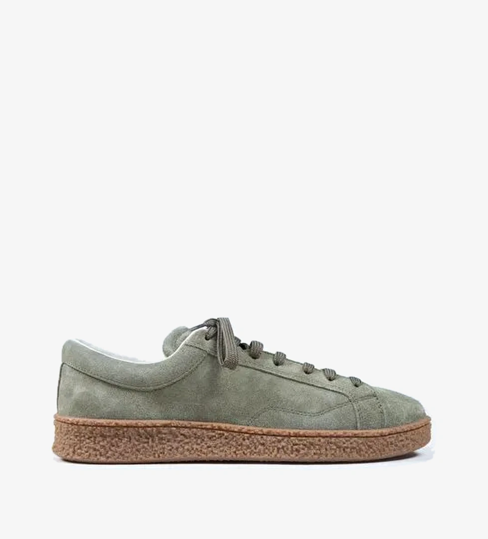 Krahe Chazz Erkek Hakiki Deri Bağcıklı Yeşil Sneakers - Görsel 1