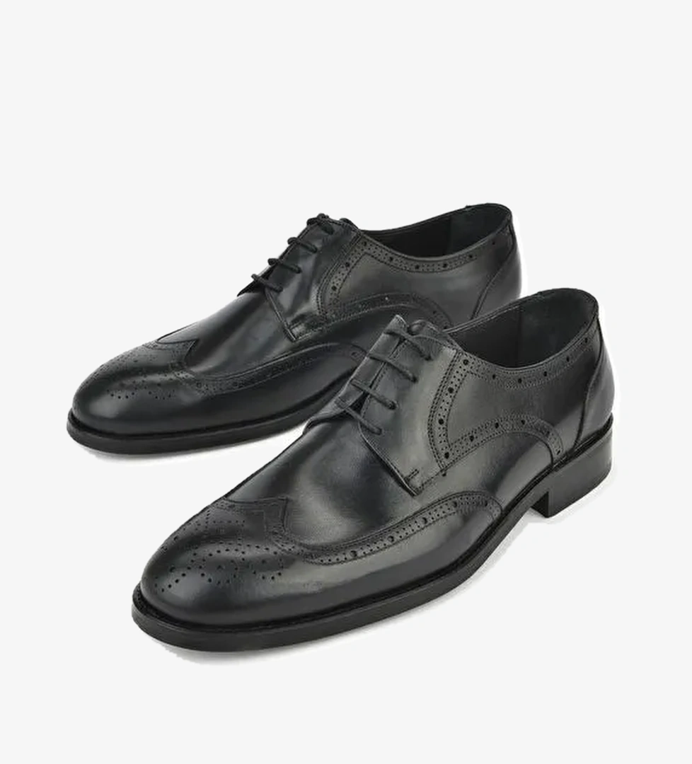 Ziya, Erkek Hakiki Deri Klasik Ayakkabı 1511027Z409 Siyah - Görsel 1