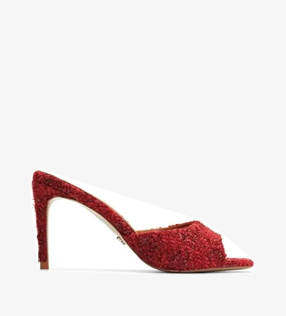 Jabotter Malvina Tüvit 8 Cm Topuklu Terlik - Görsel 1