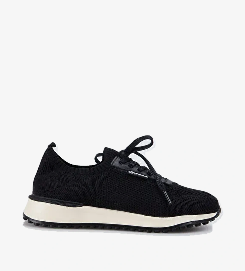 Cotton Bar Siyah Erkek Tekstil Sneaker SOREN - Görsel 1