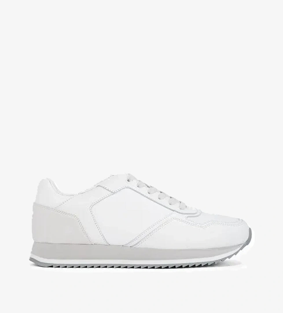 Calvin Klein Calvin Klein Beyaz Erkek Deri Sneaker LOW TOP LACE UP LTH MONO model görseli
