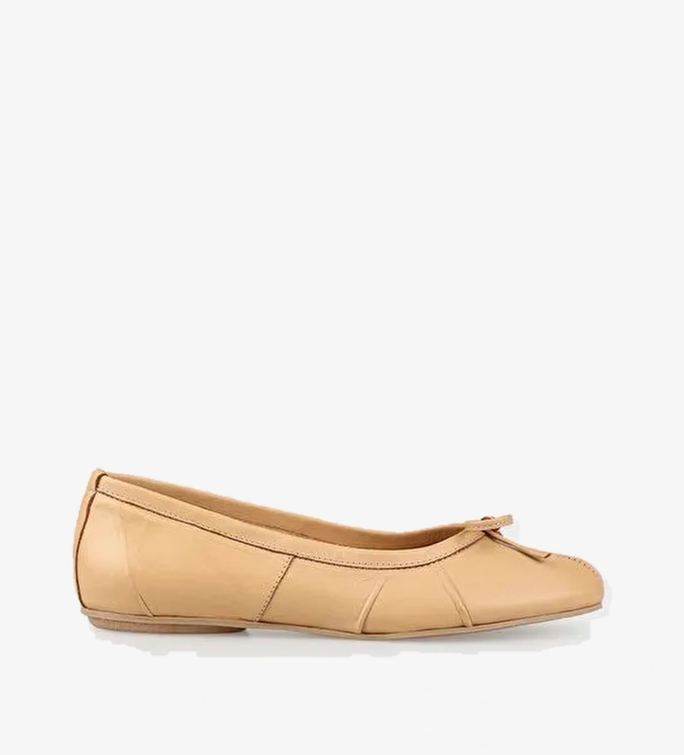 Naturel Deri Kadın Günlük Ayakkabı - Görsel 1