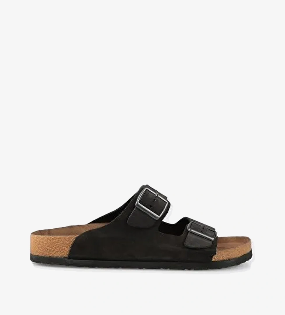 Siyah Deri Erkek Terlik - Görsel 1